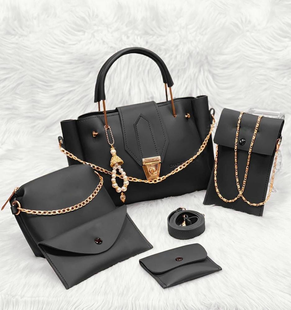 5 PCS OF WOMENS HAND BAG SET