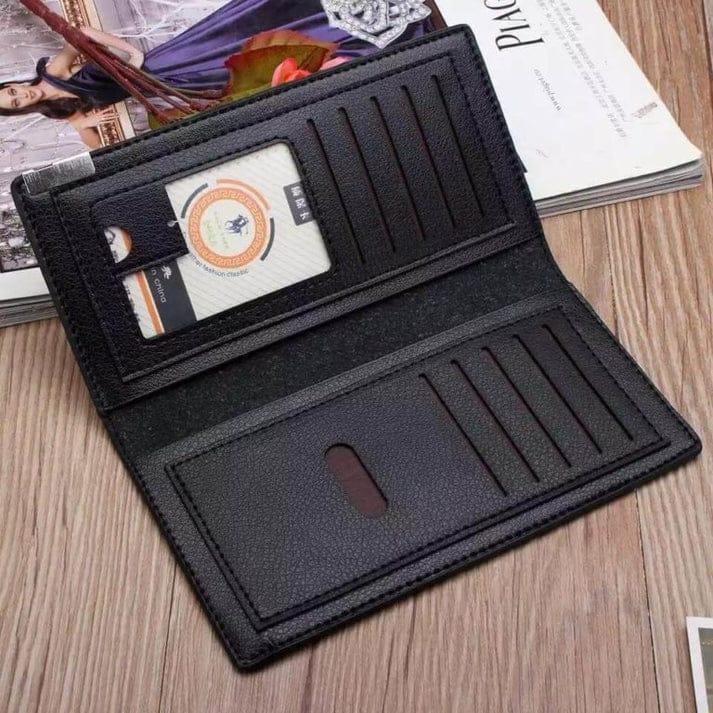 Casual long fold wallet